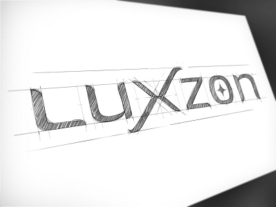 Luxzon logo concept sketch brand branding concept design designer draw graphic design illustration logo sketch tablet vector