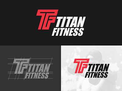 Titan Fitness Logo Design 1/2 brand branding design designer fitness graphic design logo minimalist modern vector workout