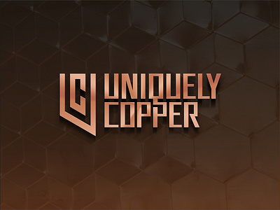 Uniquely Copper re-design 3/3 brand branding design designer effect graphic design logo mockup redesign vector