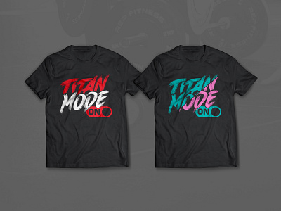 Titan Fitness T-shirt design black brand design designer graphic design miami mockup t shrit vector