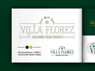 Villa Florez logo design 2/3