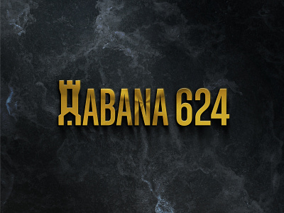 Habana 624 brand design 2/2 bb brand branding cuba design designer glod graphic design habana la habana logo luxury marble mockup rent