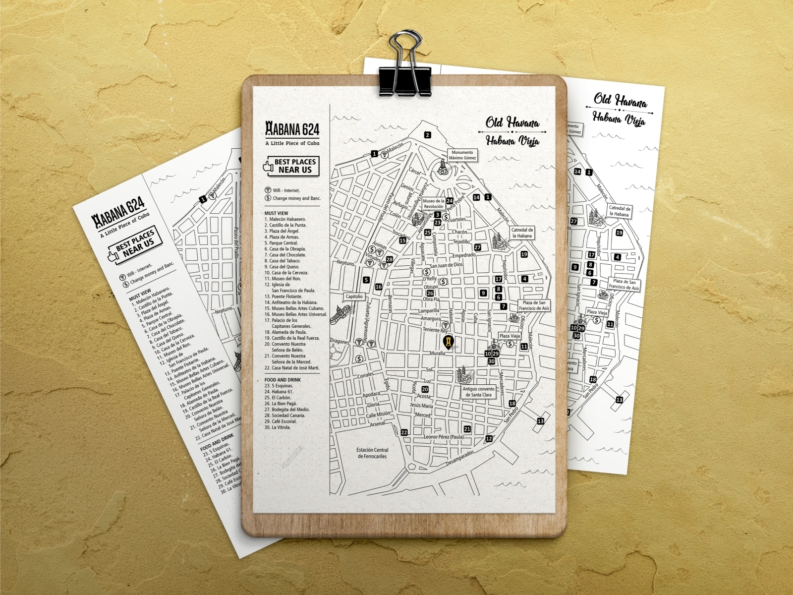 Habana 624 Quick City Map Of Old Havana By Ian Ponce On Dribbble   Habana624 3 4x 