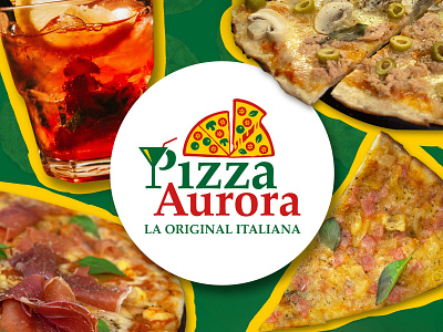 Pizza Aurora poster design