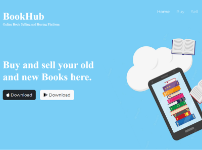 My First Design #myWebSite #BookHub animation branding design graphic design logo ui ux