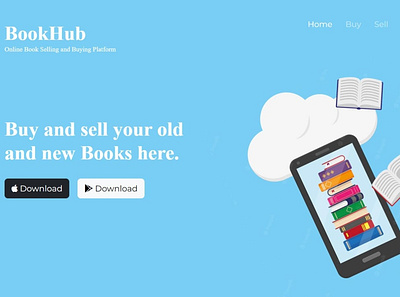 My Web Design.. BookHub Website animation design graphic design typography ui ux