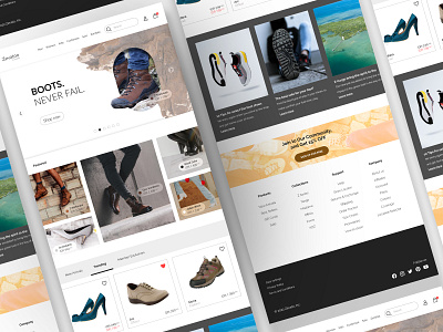 3 of 100 days DailyUI Challenge | Landing page apps brand design ecommerce landing page product seller shoes shopping store tenant ui user experience user interface website