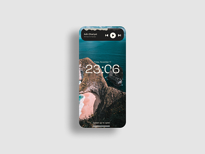 9 of 100 days DailyUI Challenge | Music Player audio player dynamic island figma ios iphone lock screen mobile app music player ui design user experience