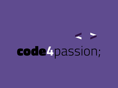 code4passion; graphic design logo