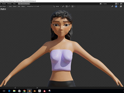 GIRL MODEL 3d animation branding graphic design logo motion graphics