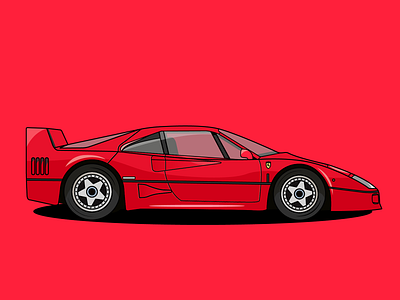 Vector Ferrari Car