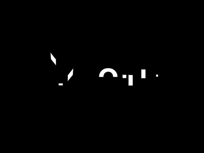 Moo-n - Logo animation animated logo animation gif glitch identity logo logo animation motion design motion graphics typography