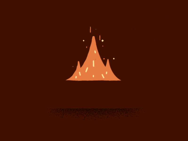 Stroke by Stroke 2 animated gif fire flames flat gif illustration motion design motion graphics