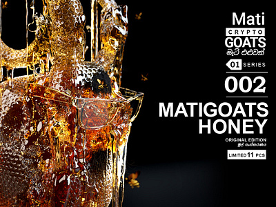 matiGoats NFT 3d bee character design goat honey mati nft