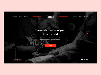 Tattoo - UI Design - #6 Shots branding design logo tattoo ui ukraine web