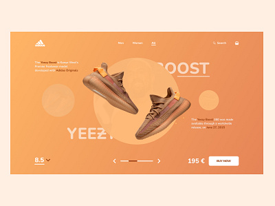 Adidas Yeezy Boost - #7 Shots branding design logo ui web