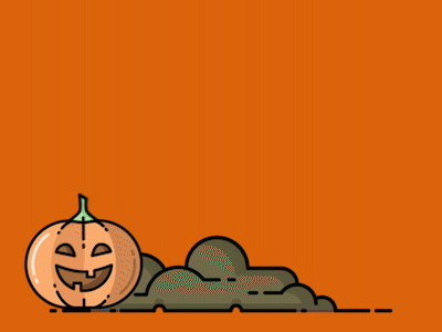 Happy Halloween! after effects aftereffects animation bat cbrt cobretti gif halloween handmade illustration line line art moon motion motion graphic motiongraphic pumpkin vector vintage zombie