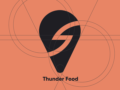 Thunderfood logo branding for sale logo design logotype