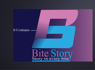 Bite Story graphic design logo