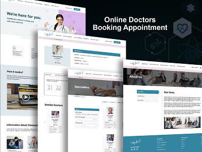 Online Doctors Booking Appointment design graphic design logo ui ux