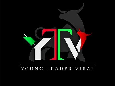 Logo for Young Trader Viraj | IG: ItsDriftDesigns animation branding design graphic design illustration intro logo logo design motion graphics ui ux vector