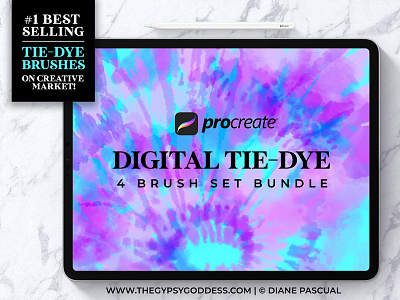 Procreate Tie-Dye Brush Bundle!