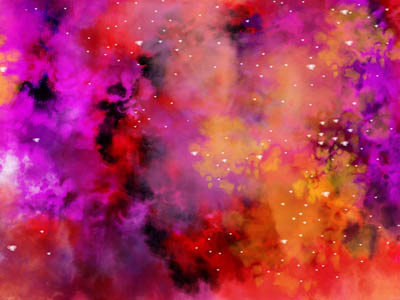 Fire - Leo consciousness digital painting digital tie dye fire galaxy leo painting spiritual tie dye zodiac