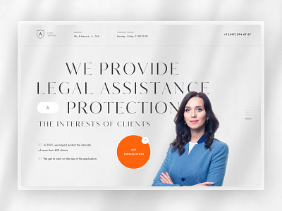 Arbat Lawyer's | Website Design design landing lawyer onepage site ui ux web webdesign