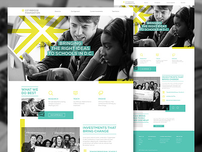 City Bridge Foundation education web design website