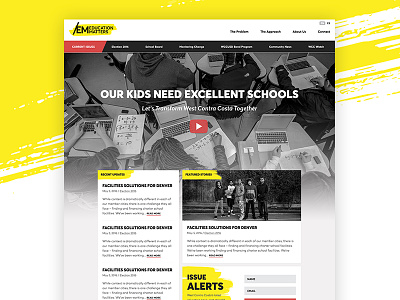 Education Matters community education nonprofit public education web design website