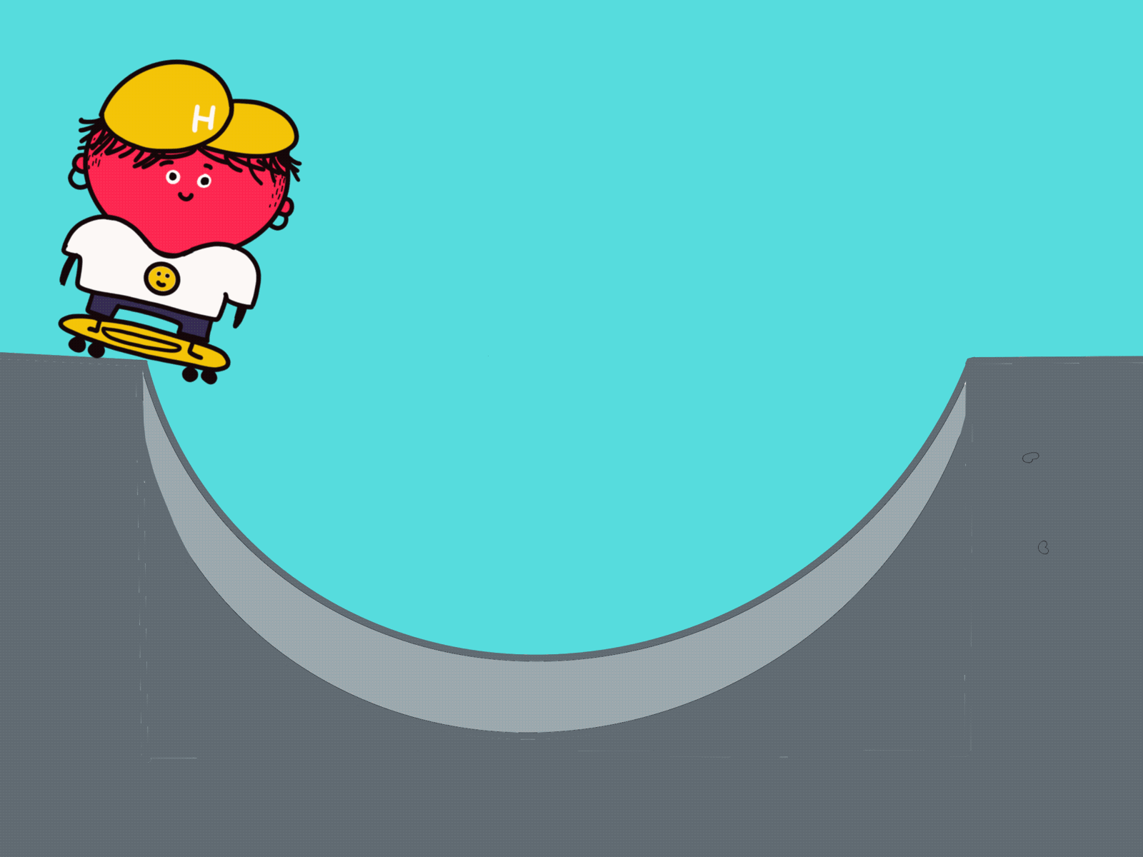 skating animation drawing illustration