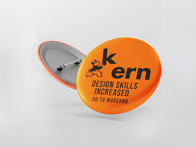 modern8 Monopoly Kern Button button design design rules kern kerning monopoly orange pin promotional
