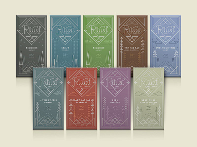 Ritual Chocolate Packaging by modern8 on Dribbble