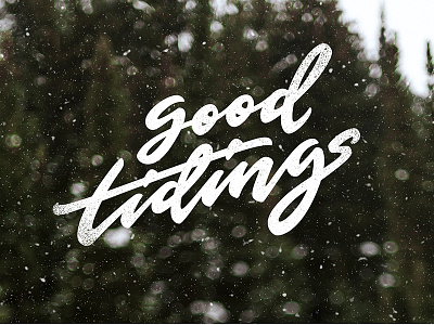 Good Tidings design hand lettering photography typography
