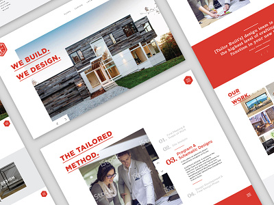 Tailor Built Home Page architecture construction design digital homepage website