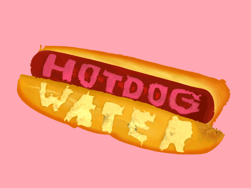 Hotdog Water beer craft drawn hand hotdog illustration photography