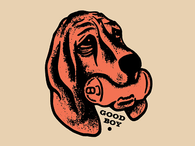 Good Boy beer dog illustration