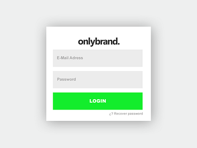 Minimal Login Form form login minimal ui