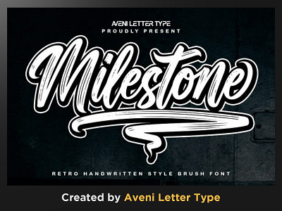 Milestone Font apparel fonts calligraphy fonts font handwritten fonts product fonts retro fonts vintage fonts