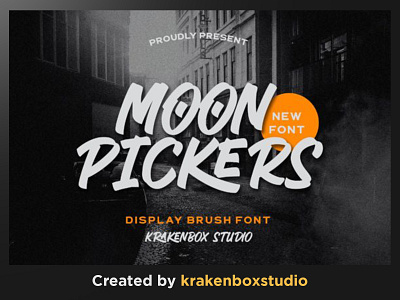 Moon Pickers Font apparel fonts brush font calligraphy fonts font fonts retro font vintage fonts