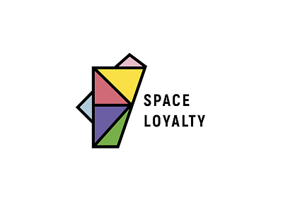 Space Loyalty geometric logo marketing origami