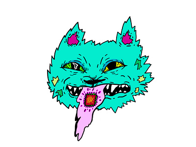 Acid Cat acid angry cat psychedelic