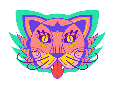 Psychedelic Cat