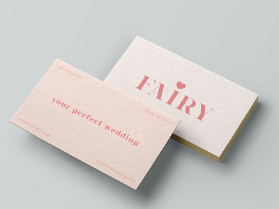 business card for wedding agency