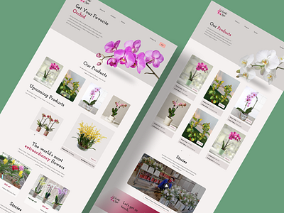 Orchid Flower Sales Landing Page. app design digital markating event management website farm farmer flower sale website goods delivery websit home decor hotel website natural products organic food websit products markating restaurant website social marketing ui ux website website redesign