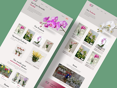 Orchid Flower Sales Landing Page.