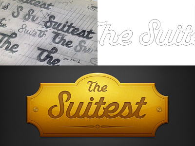 The Suitest branding hotel hotels identity logo script typography website