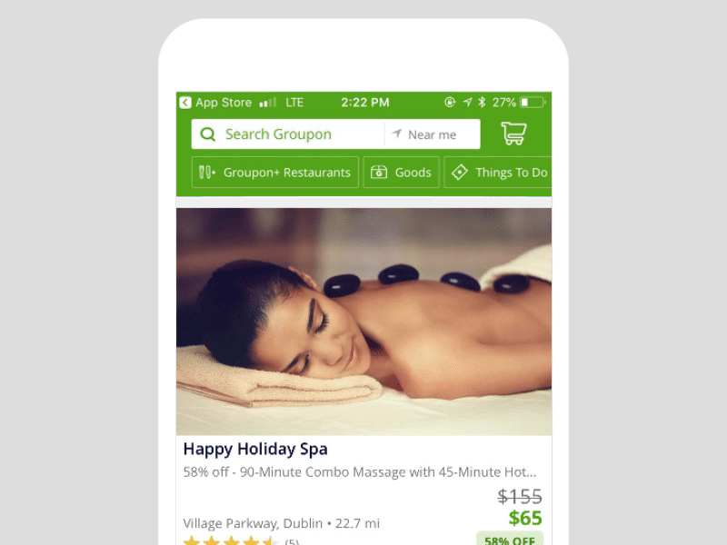 Groupon 2018 Holiday Pull To Refresh Animation ui animated flat seasonal confetti illustration raza durrani pull to refresh app design union design groupon christmas holiday gifts gifting animation
