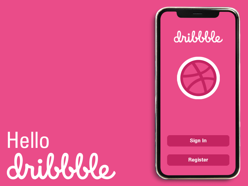 Hello Dribbble! animation app design design gif animation interaction design ui design ux design vector website