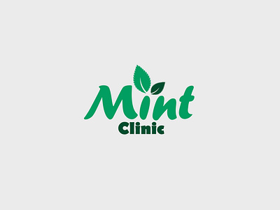 Mint Clinic logo branding graphic design logo